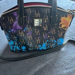 Multicolor Paint Splatter Dooney and Bourne crossbody bag
